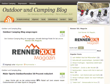 Tablet Screenshot of outdoor-camping-blog.de